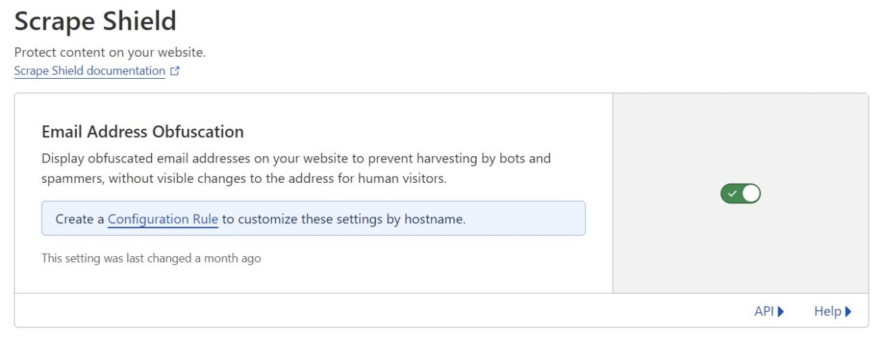 Cloudflare can hide your email address from bots scraping the Internet