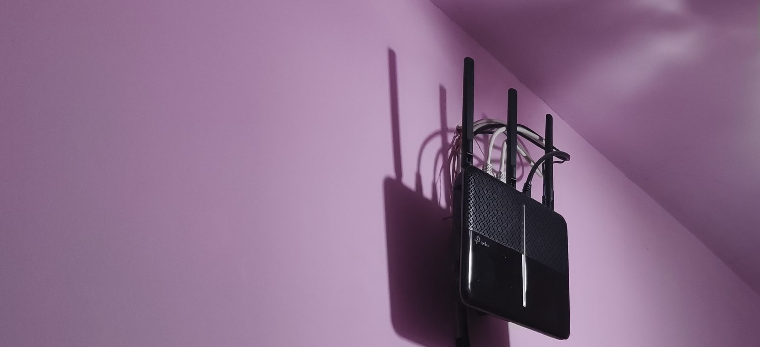 Install your router up on the wall to get the best signal and speed